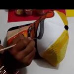 Acritela Roseta 30cc En Todos Los Colores Gorra Pintada Son Pintura Sobre Tela