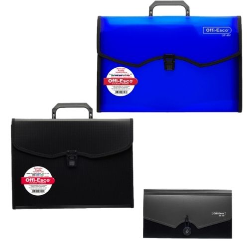 Archivador Fuelle Maletin Offi Esco 13 Bolsillos En Todos Los Tamanos Portada