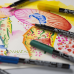 Arte marcador koi para lettering