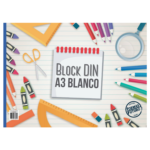 Block Din A3 sin Rotulado x 20 Hojas Bond 115 gms Vertical Arte Panafargo