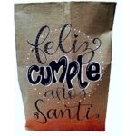 Bolsa Papel Kraft De Varios Tamanos Con Etiqueta Manualidad