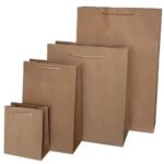 Bolsas Papel Kraft De Varios Tamanos Con Etiqueta Portada
