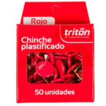 Chinche triton x 50 unidades color rojo Panafargo