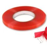 Cinta Doble Faz Poliester Soco Rojo En Varias Medidas Cinta Completa Despegando Poliester