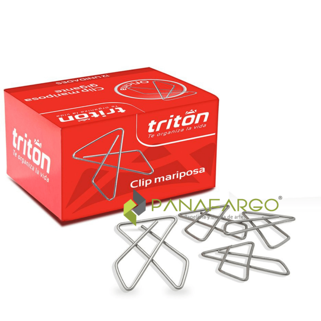 Clip Mariposa Triton Gancho metalico Por 50 Und