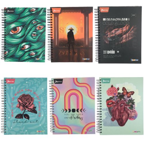 Cuaderno materias mixto grande masculino femenino