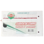 Cuenta De Cobro Original y 2 Copias En Talonario Media Carta Panafargo