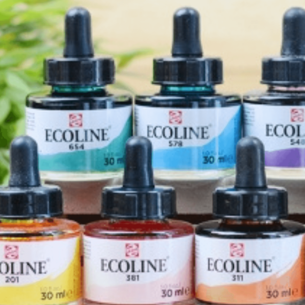 Ecoline acuarela fondo decorado Panafargo