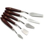Espatulas De Arte Combo X 5 Tamanos Diferentes Inclinados