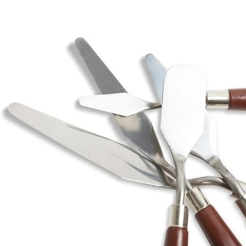 Espatulas De Arte Combo X 5 Tamanos Diferentes MEzclados