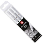 Estuche gelly roll blanco empaque