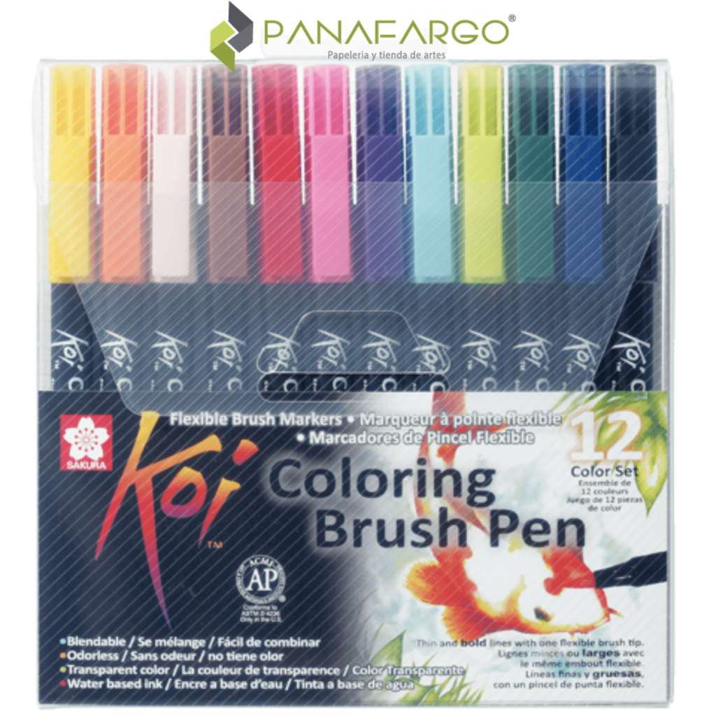 Estuche marcador koi para lettering