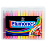 Kit Plantillas en block para lettering con 48 plumones Panafargo