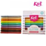 Marcadores Kiut Glitter X10 Norma Dentro Y Fuera De La Caja
