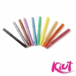 Marcadores Kiut Glitter X10 Norma Fuera De Caja Con Tapa