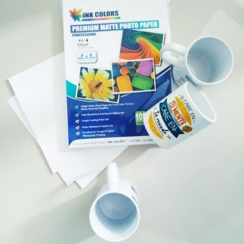 Papel Calcio A4 X100 Hojas Premium Paquete Con Vasos