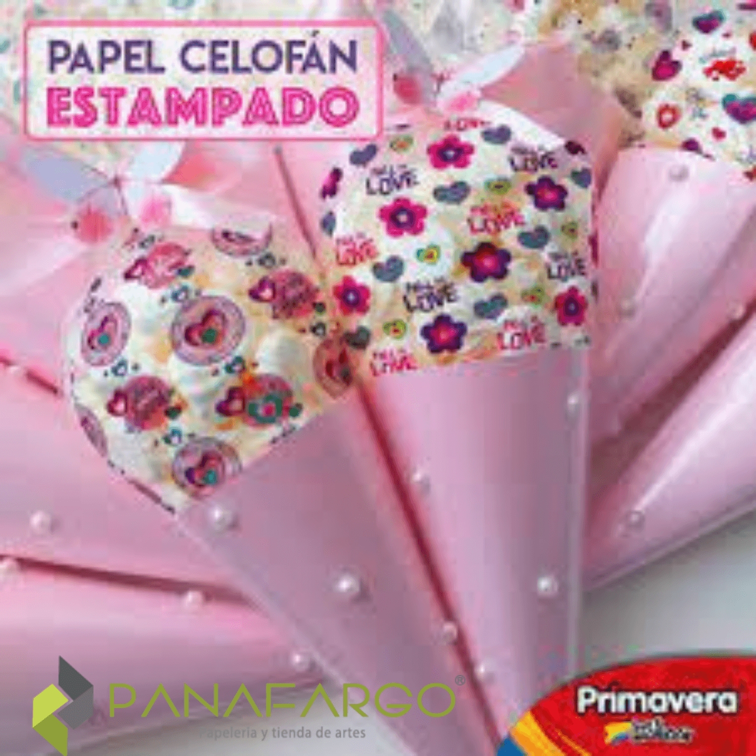 Papel Celofan en Colores Y Estampados decoracion Panafargo 1