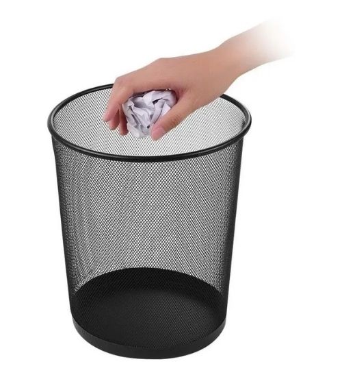 Papelera De Oficina De Malla En Varios Tamanos Muestra