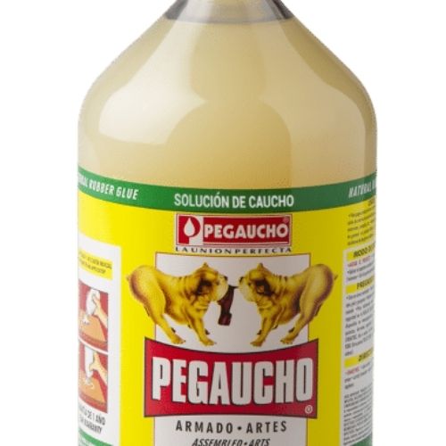 Pegaucho Solucion De Caucho En Todos Los Tamanos Etiqueta De Del Pegante