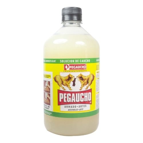 Pegaucho Solucion De Caucho En Todos Los Tamanos Presentacion De 750 Con Tapa Negra