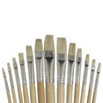 Pincel Chino Plano ◄ Con Variedad De Tamanos organizados muestra