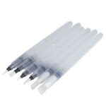 Pinceles Recargables Set X6 De Diferentes Tamanos Dibujo Con Letterin En Diferentes Tamanos Pinceles de Forma Completa