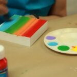 Pintura acrílica al frio franco arte de 1 L pintando con acrílico al frio