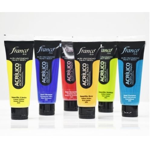 Pintura Acrilica Franco Arte En Todos Los Colores Muestra