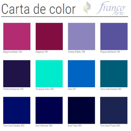 Pintura Acrilica Franco Arte colores 2