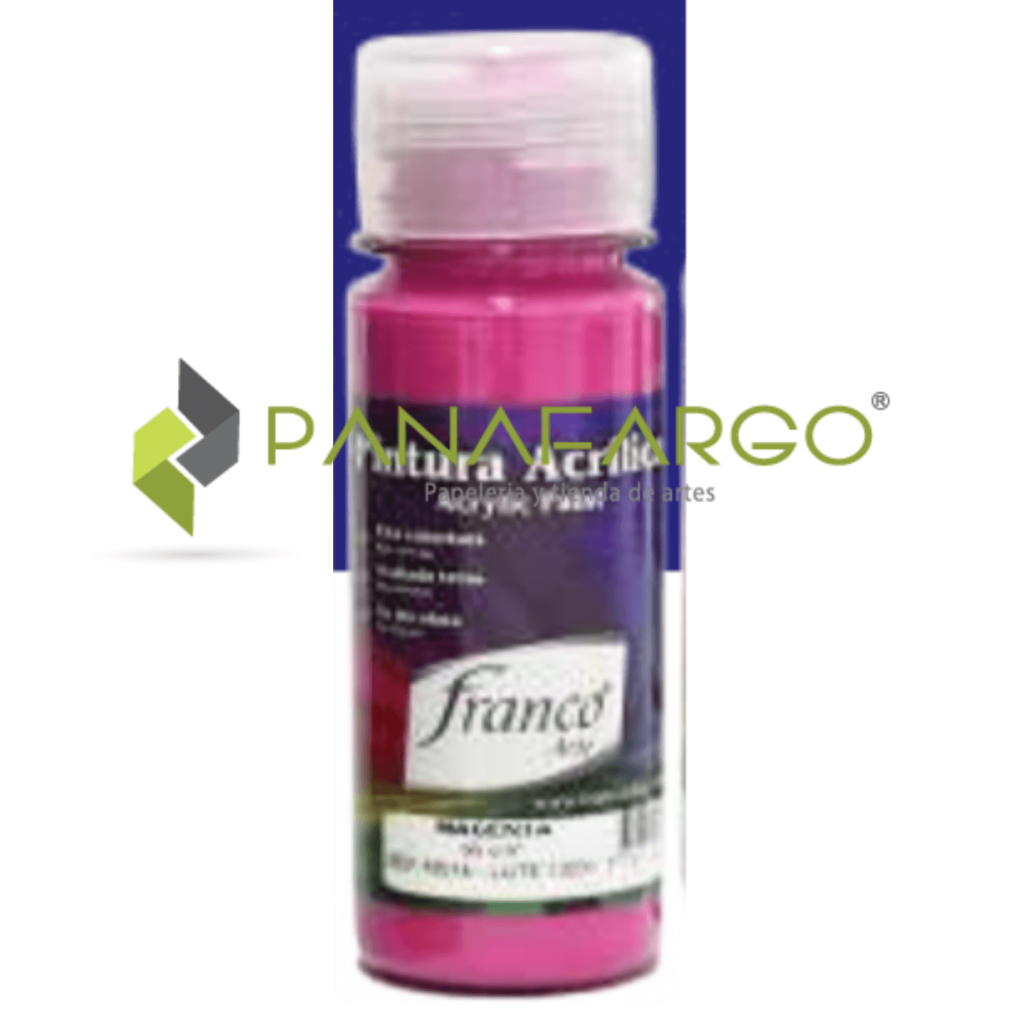 Pintura Acrilica franco arte 250 ml Magenta Al Frio Panafargo