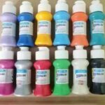 Pinturas Destellos De 60cc Todos Los Colores Para Ceramica Y Madera Colores Variados En Dos Ileras