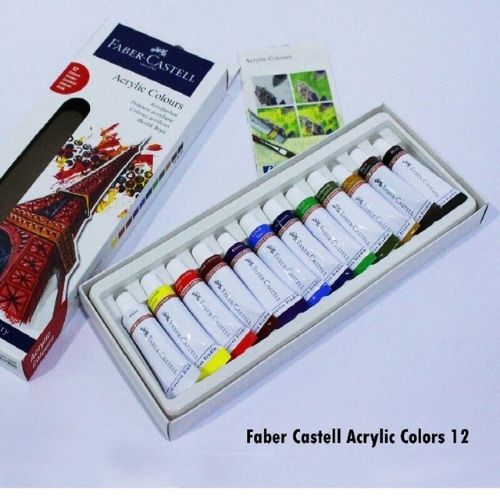 Pinturas Faber Castell En Set De Acrilico Y Oleo De 12 ML Acrilico Fuera De La Caja