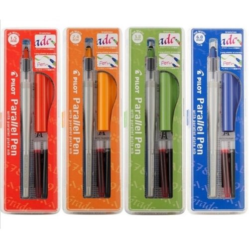 Plumas pilot para caligrafia En Todas Los Calibres Con Las 4 Referencias Juntas