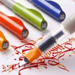 Plumas Pilot Para Caligrafia En Todas Los Calibres Haciedo Muestra Con La Pluma Naranja