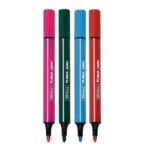 Plumones Jumbo Offiesco Triangulares Lavables X12 Cuatro Plumones Fuera Del Estuche