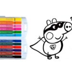 Plumones Jumbo Offiesco Triangulares Lavables X12 Dibujo De Jorge