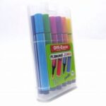 Plumones Jumbo Offiesco Triangulares Lavables X12 Estuche Inclinado