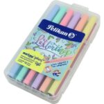 Plumones Markana Pelikan Punta Pincel Color Pastel X12 Caja Cerrada