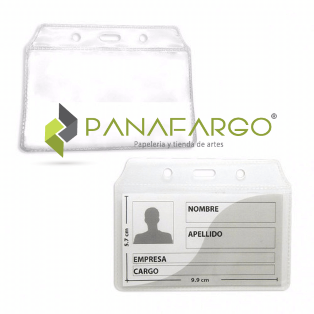 Porta Escarapela Vinilo Horizontal Bolsillo 10 X 6.5 cm X 100 Unds ejemplo Panafargo