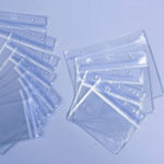 Porta Escarapela Vinilo Horizontal Bolsillo X 100 Unds en 2 tamanos Azul Panafargo