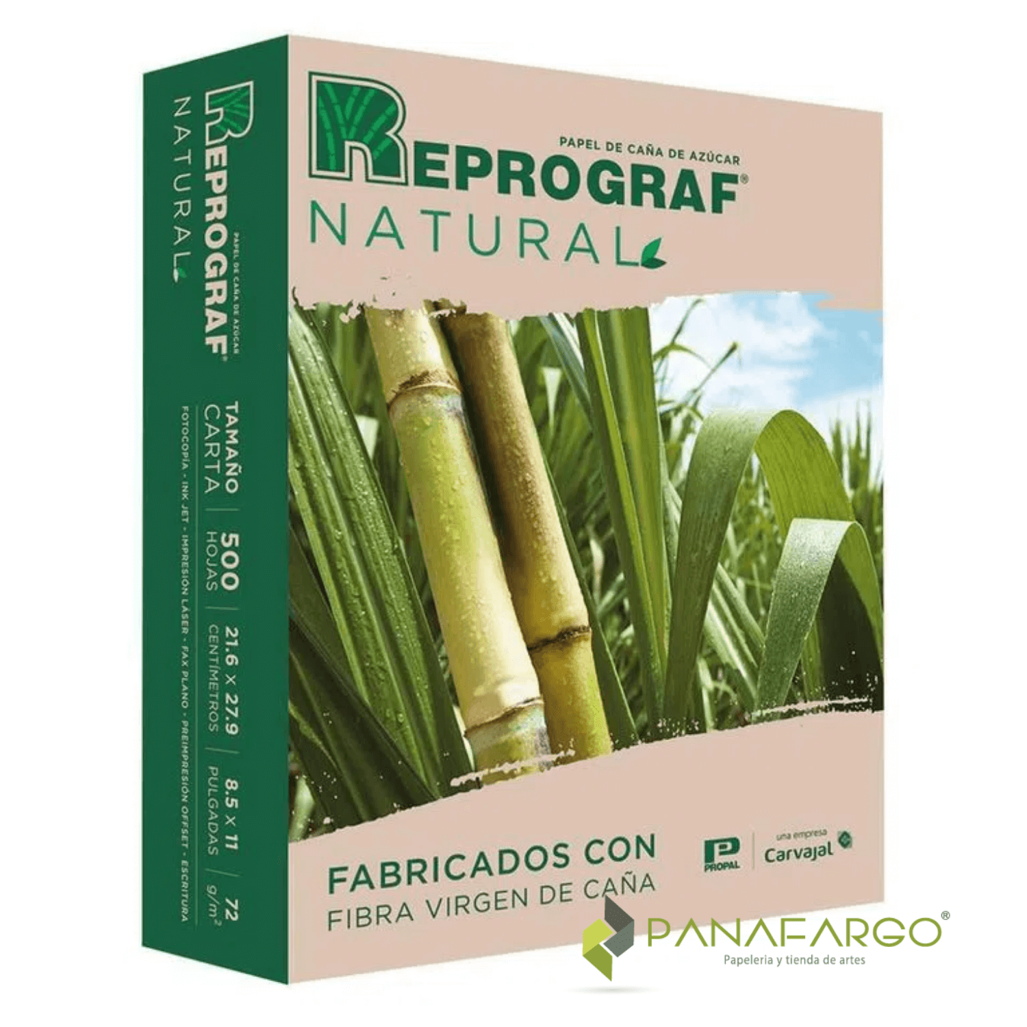 Resma carta reprograf natural Panafargo
