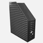 Revistero De Carton Forrado Industrial En Varios Colores Negro