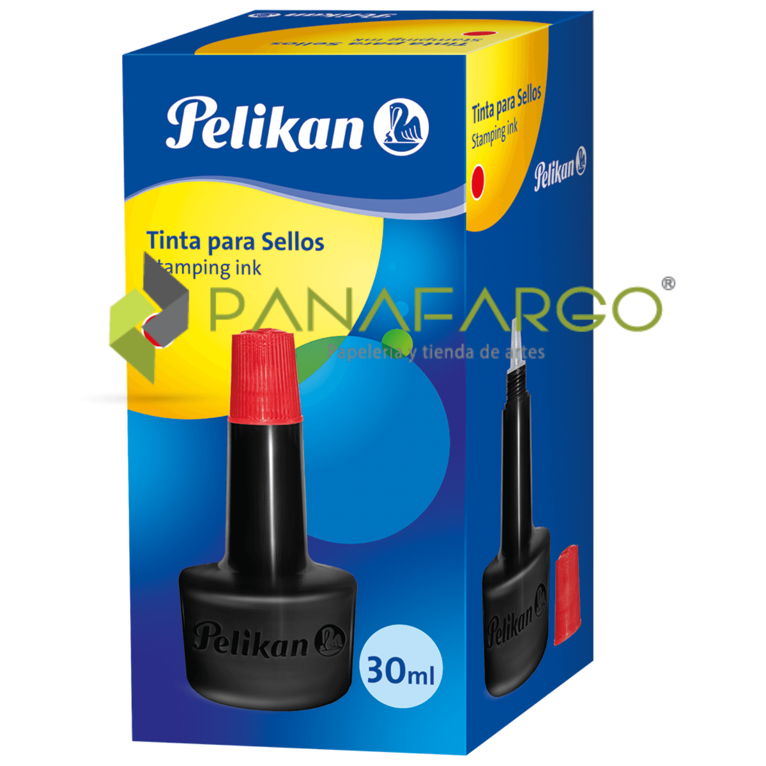 Tinta Sellos Pelikan Rojo Panafargo