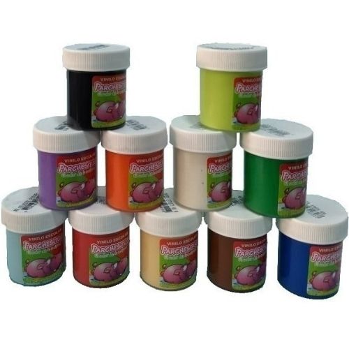 Vinilos Acrilicos Pequenos Parchesitos De 33 Gramos En Varios Colores En Doble Piramide