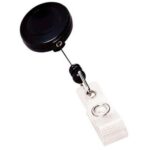 Yoyo Porta Escarapela En Todos Los Colores Negro Jalando El Cable