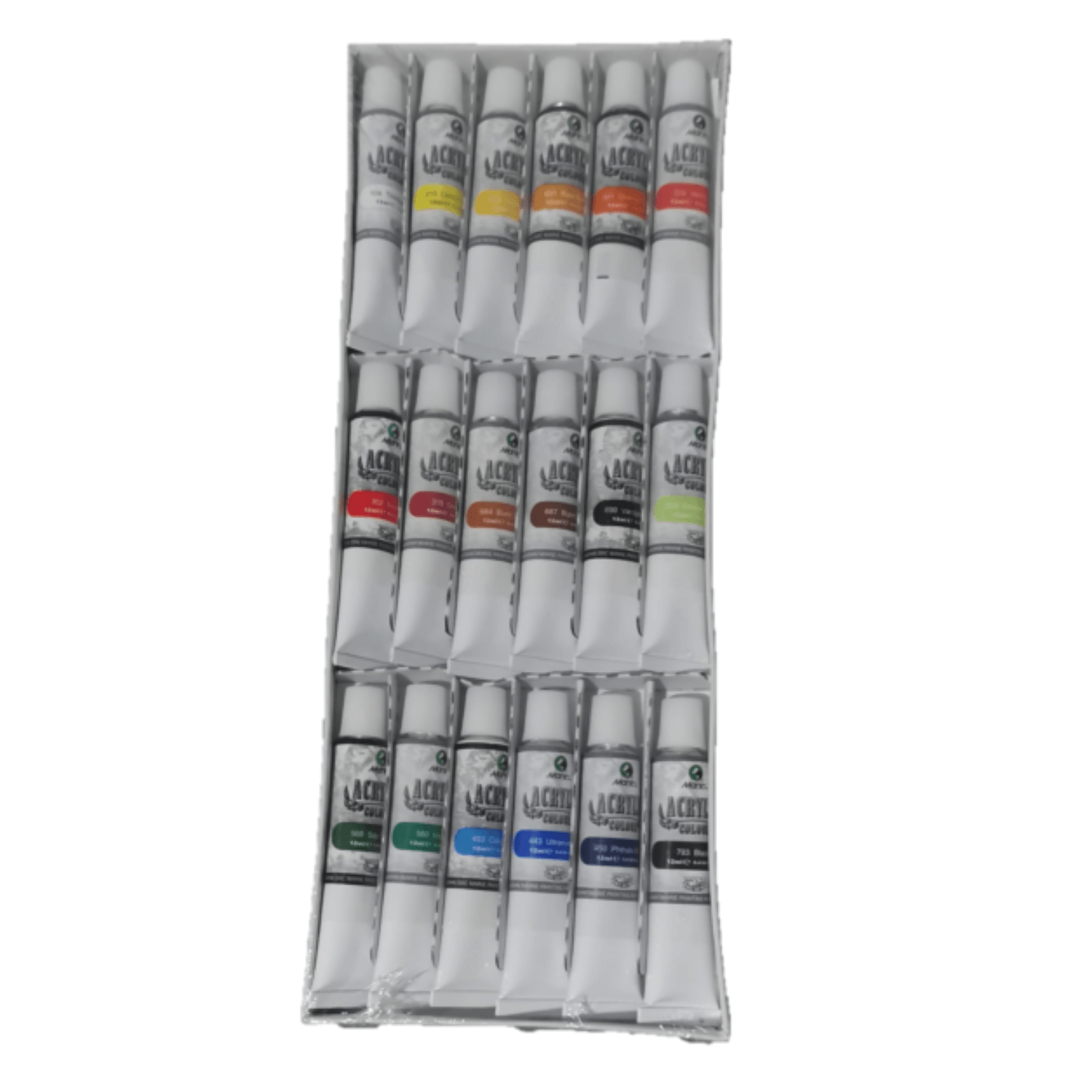 acrilico Maries X 18 Tubos de 12 ml tapa Panafargo