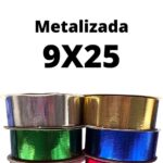 cinta de papel para monos 9 x 25 metalizada