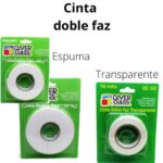 cinta doble faz espuma y transparente