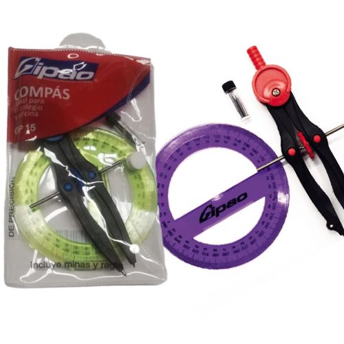 compas y transportador marca gipao