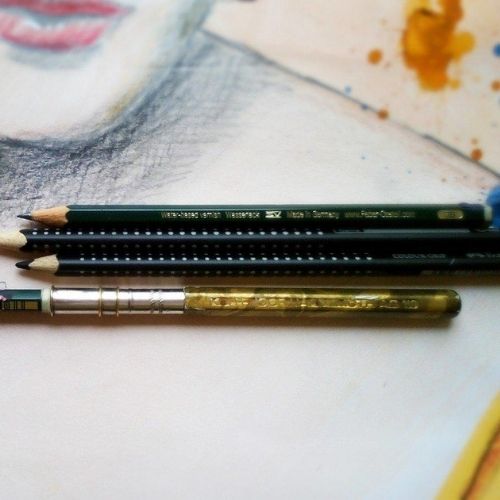 lapiz faber castell en todas las graduaciones dibujo con hb